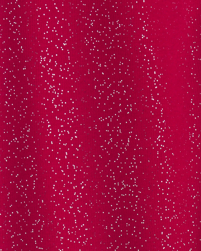 Filles - Legging extensible en molleton &agrave; brillant &ndash; Rouge, image 4 sur 4 diapositives
