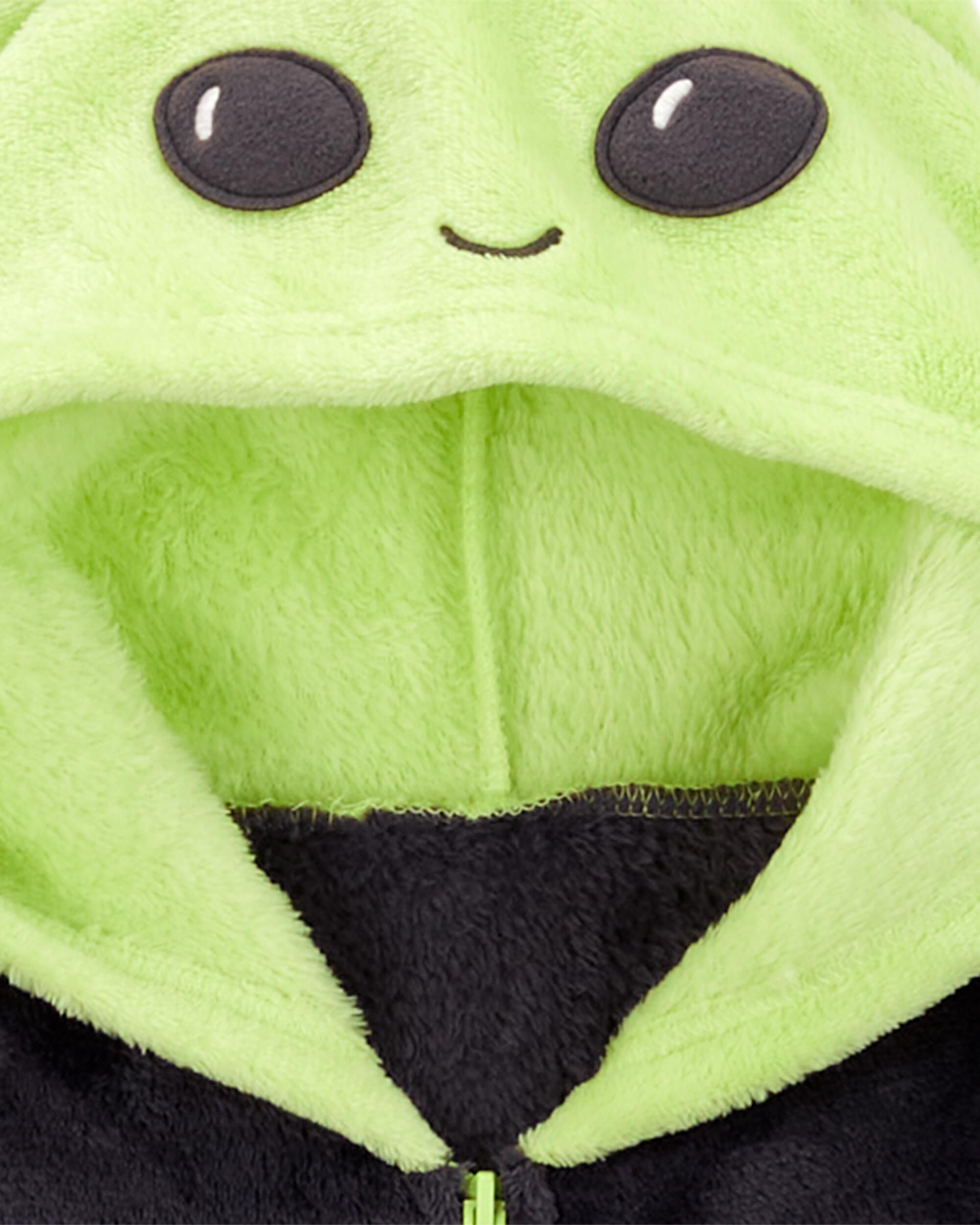 Carter s Kids Boys Kid 1 Piece Alien Fuzzy Fleece Pyjamas