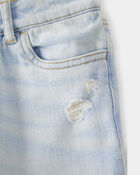 Girls Baggy Wide Leg Jeans - Ozone Wash, image 3 of 6 slides