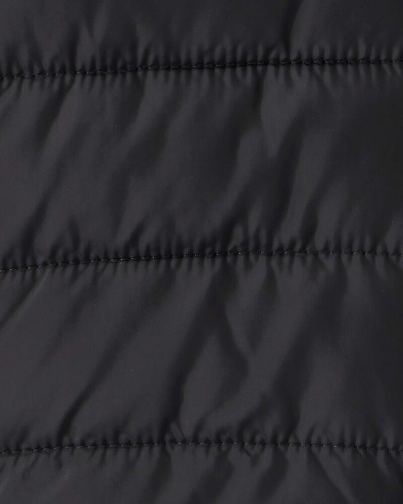 Toddler Hooded Puffer Jacket - Black, image 5 of 5 slides