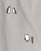 B&eacute;b&eacute; gar&ccedil;on - Emballage 2 pantalons &agrave; enfiler &agrave; manchots &ndash; Bleu marine/Gris, image 4 sur 4 diapositives