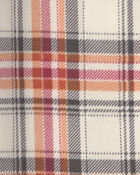 Boys 2-Piece Plaid Gamer Fleece Loose Fit Pyjama Set - Grey/Orange, image 2 of 4 slides