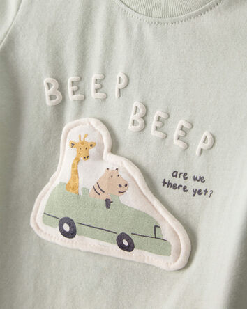 B&eacute;b&eacute; - T-shirts &agrave; imprim&eacute; escapade routi&egrave;re - Vert, 