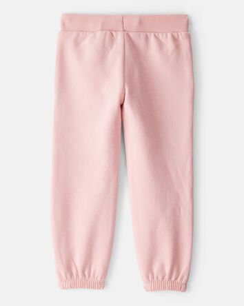 Toddler Girl Cotton Joggers - Pink, 