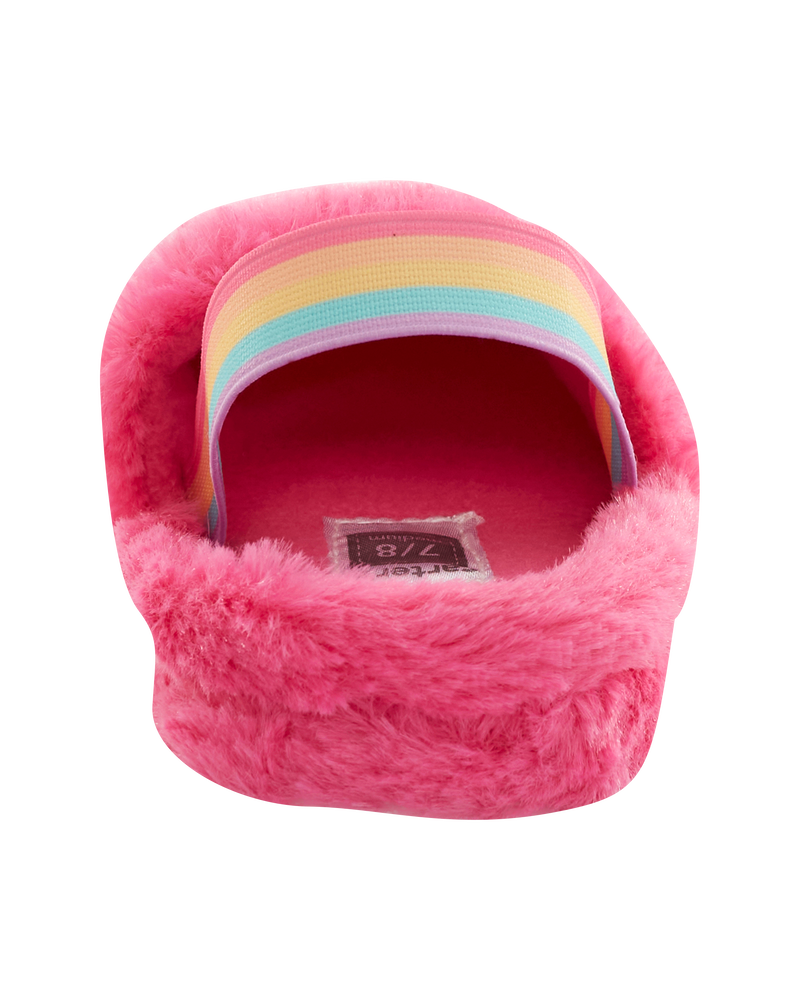 Pink Faux Fur Slippers | Carter's Oshkosh Canada