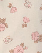 Baby Girl 2-Piece Floral Overall Set - Pink/Ivory, image 5 of 6 slides
