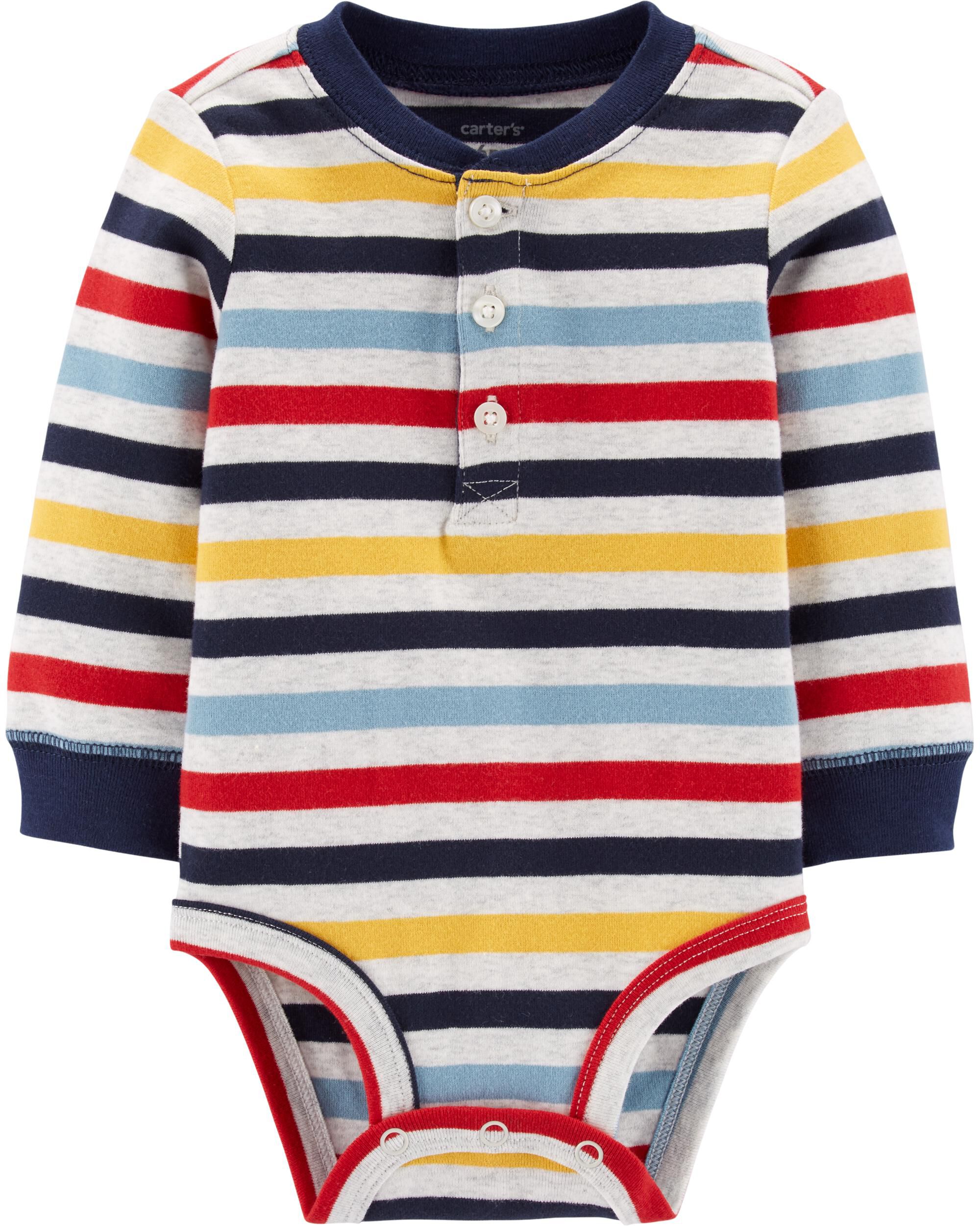 carter's henley bodysuit