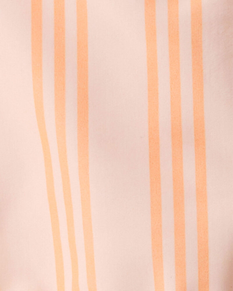 Toddler Girl 3-Piece Sleeveless Rashguard Swimsuit Set - Orange, image 4 of 5 slides