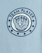 Toddler Boy 'Team Player' Baseball Graphic Tee - Blue, image 2 of 3 slides