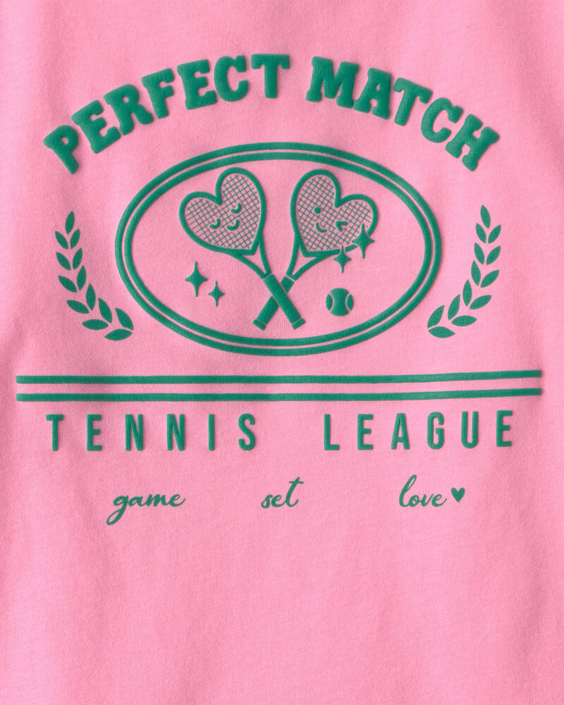 Girls 'Perfect Match' Tennis Active Top - Pink, image 3 of 4 slides