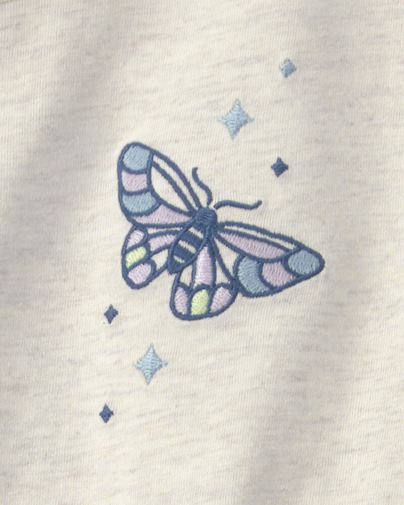 Filles - Haut manches longues &agrave; motifs papillon &ndash; Ivoire, image 3 sur 4 diapositives