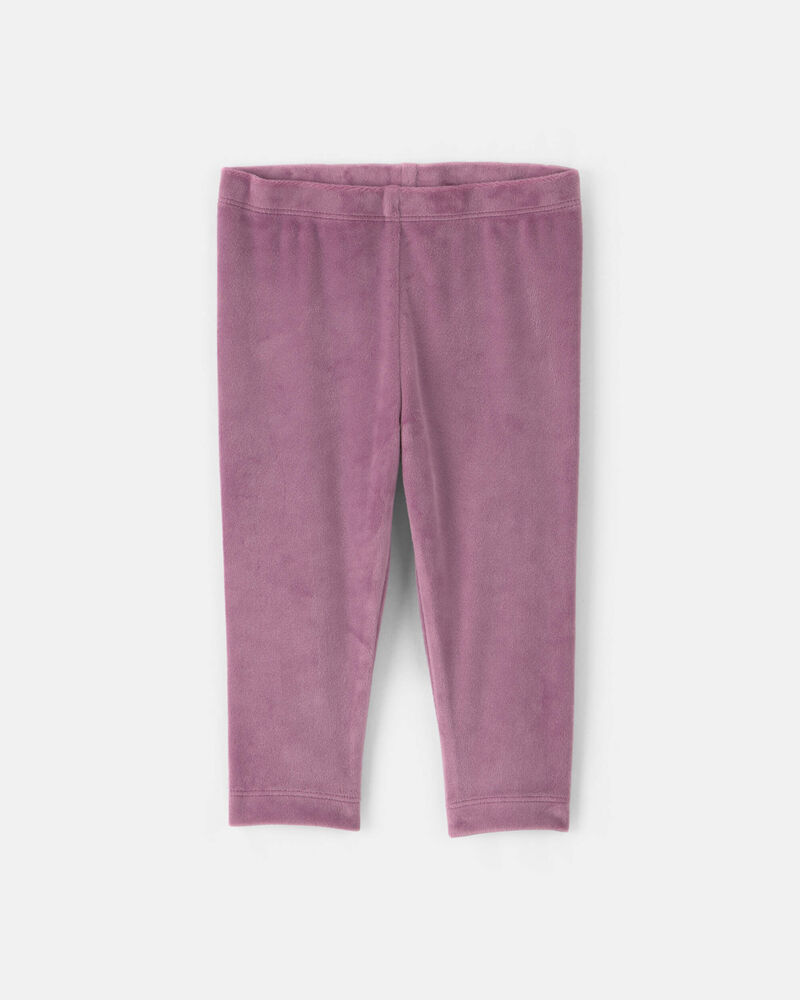 Baby Girl 3-Piece Floral Velvety Layering Set - Purple, image 2 of 5 slides