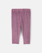 Baby Girl 3-Piece Floral Velvety Layering Set - Purple, image 2 of 5 slides