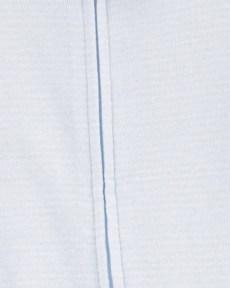 Baby 2-Pack Pelican Striped 2-Way Zip Cotton Sleeper Pyjamas - Blue, image 3 of 4 slides