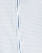 Baby 2-Pack Pelican Striped 2-Way Zip Cotton Sleeper Pyjamas - Blue, image 3 of 4 slides