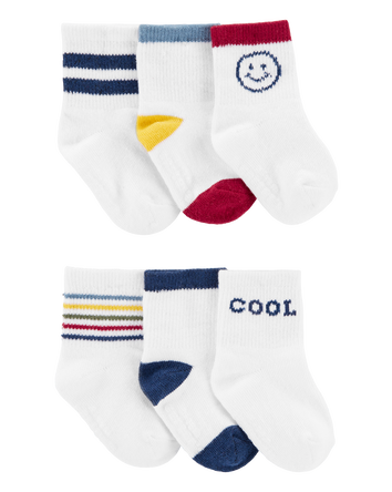 Baby 6-Pack Crew Socks, 