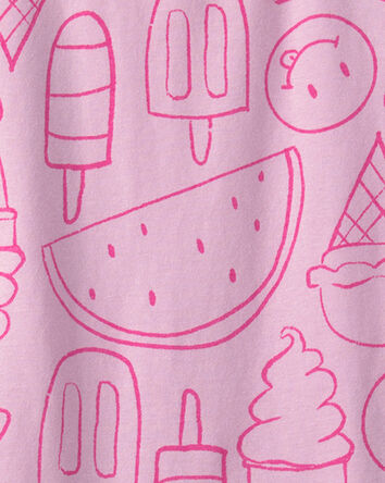 Girls Summer Treats Short-Sleeve Top - Pink, 