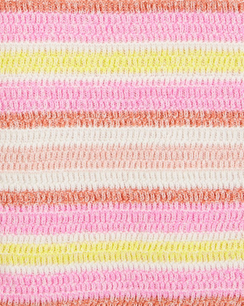 Girls Striped Sweater Knit Tank, image 2 of 3 slides