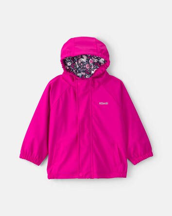 Toddler Kombi London Rain Jacket - Bright Pink , 