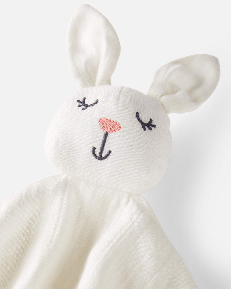 Baby Organic Cotton Muslin Bunny  Lovey, image 3 of 4 slides