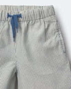 Toddler Girl Wide-Leg Pants in Stripes - Slate Blue, image 3 of 3 slides