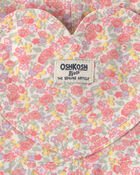 Toddler Girl Floral Heart Pocket Skirtall - Pink, image 3 of 4 slides