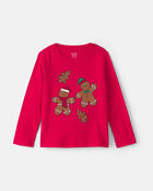 Tout-petit gar&ccedil;on - T-shirt manches longues &agrave; motif pain d&rsquo;&eacute;pice de No&euml;l - Rouge, image 1 sur 2 diapositives