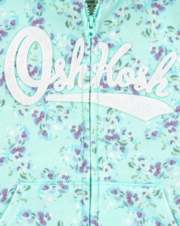 Baby Floral Print OshKosh Jacket - Blue, 