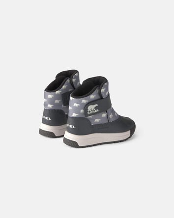 Boys SOREL Whitney&trade; III Strap Mid Snow Boot- Grey, 