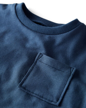 Baby 3-Pack Organic Cotton Long-Sleeve Stretch Jersey Tees, 
