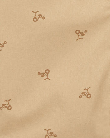 Baby Button-Front Romper - Tan, 