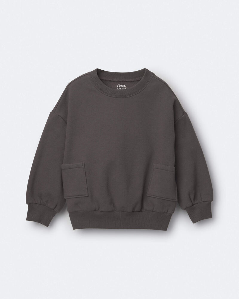Toddler Otter Sweatshirt&trade; with Pockets - Dark Grey, image 1 of 2 slides