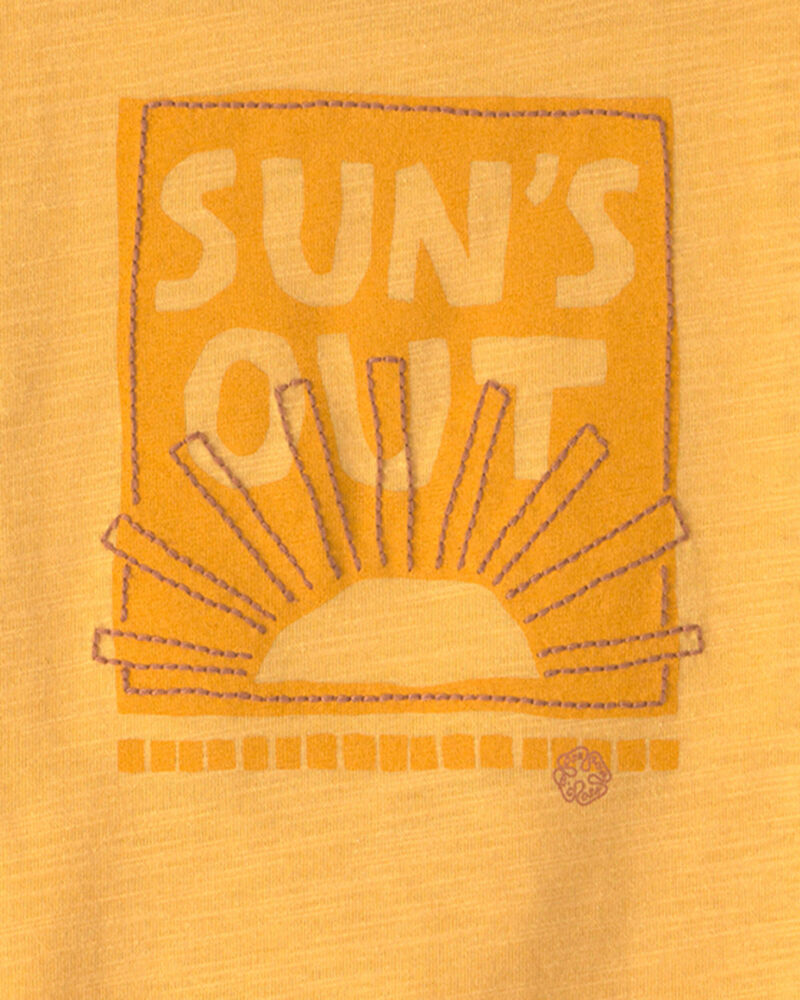 B&eacute;b&eacute; - T-shirt &agrave; imprim&eacute; &laquo;Sun&rsquo;s Out&raquo; - Jaune, image 2 sur 2 diapositives