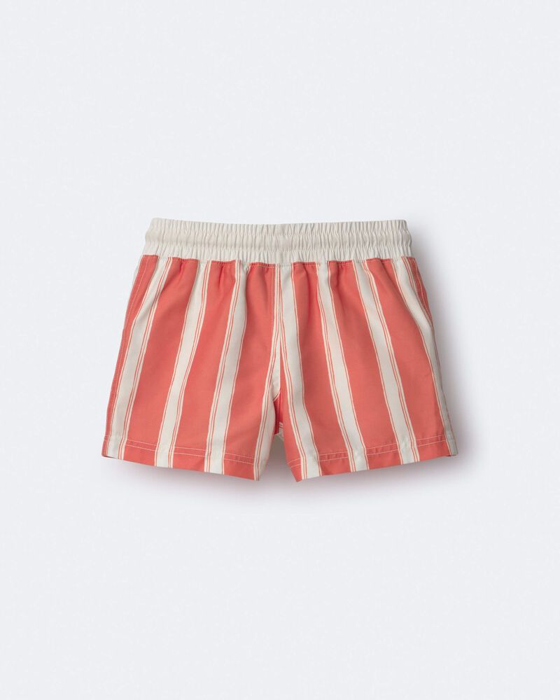 Tout-petit gar&ccedil;on - Short maillot de bain &agrave; rayures - Orange, image 6 sur 7 diapositives
