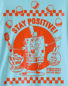 Gar&ccedil;ons - T-shirt &agrave; imprim&eacute; de Bob L'&eacute;ponge de Nickelodeon - Bleu, image 4 sur 4 diapositives