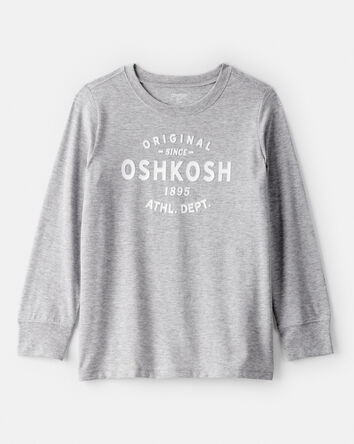 Baby Boy Oshkosh Logo Long-Sleeve Tee - Grey, 