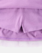 Kid 2-Piece Glitter Cat Tee & Tulle Tutu Skort Set, image 2 of 6 slides