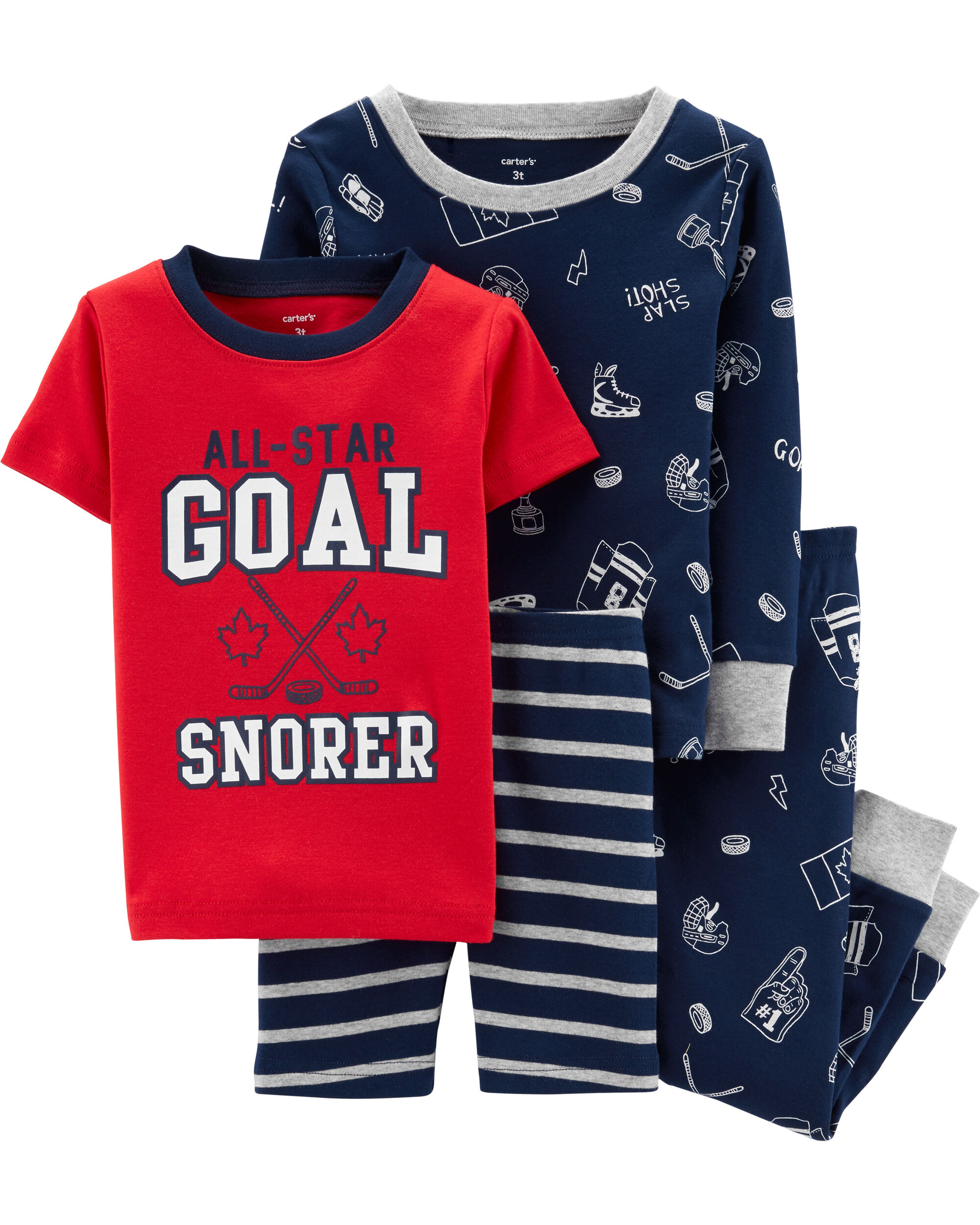 4Piece Hockey Snug Fit Cotton PJs Carter’s OshKosh Canada