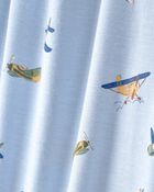 Gar&ccedil;ons - Ensemble 2 pi&egrave;ces pyjama PurelySoft &agrave; fermeture &agrave; glissi&egrave;re 2 sens, avion - Bleu, image 5 sur 5 diapositives