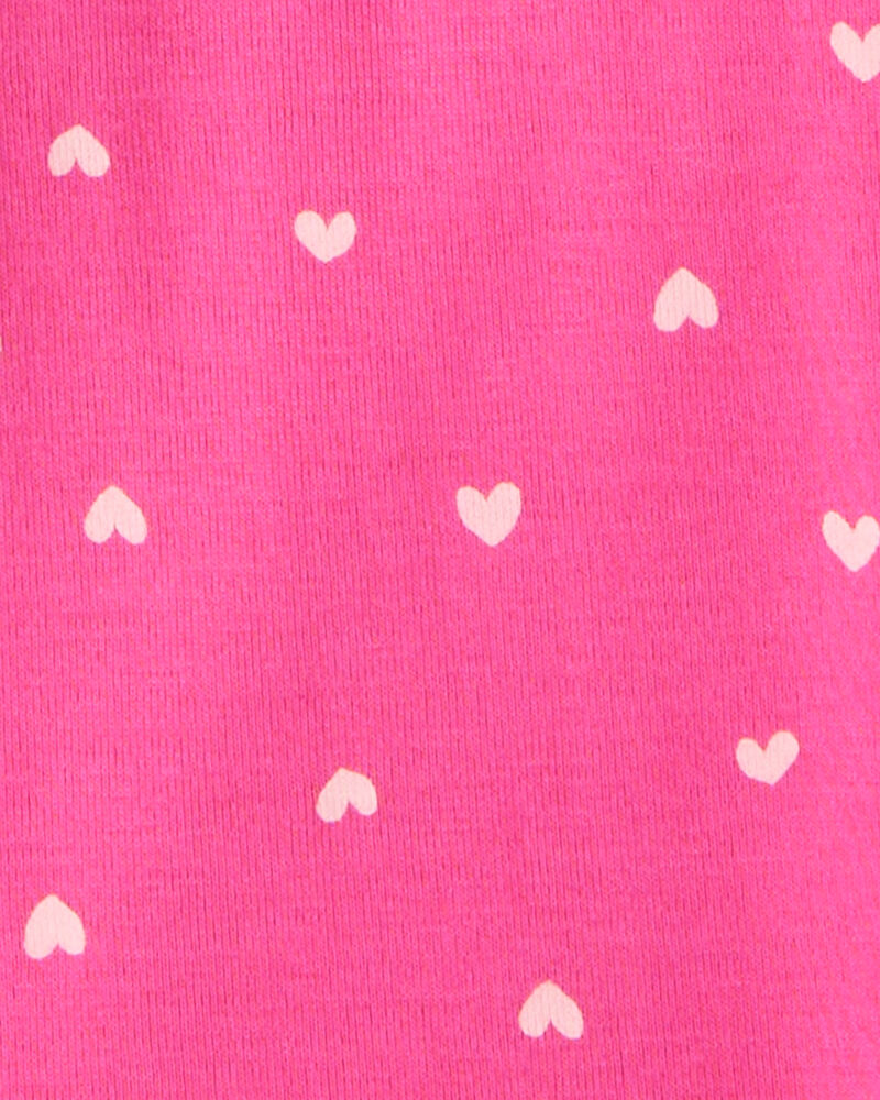 Girls Desserts 100% Cotton Snug Fit 4-Piece Pyjamas - Pink/White, image 4 of 5 slides