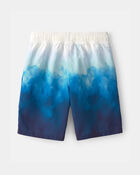 Boys Ombre Swim Trunks - White/Blue, image 2 of 4 slides