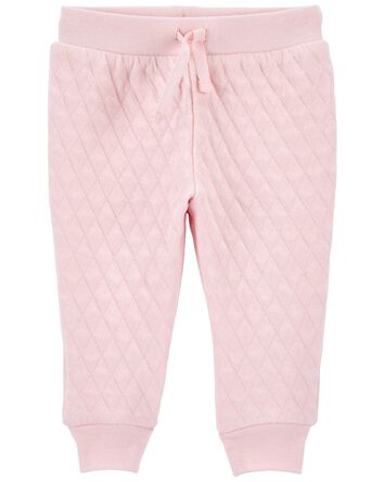 Quilted Doubleknit Joggers, 