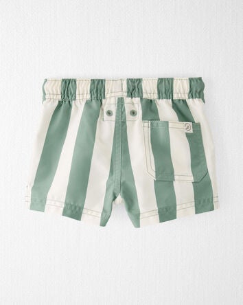 Baby Recycled Striped Swim Trunks, 