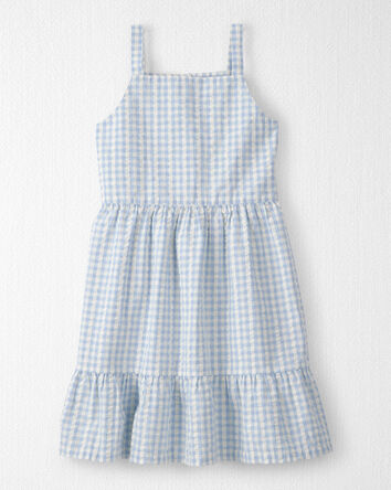 Filles - Robe en seersucker faite avec du coton biologique, 