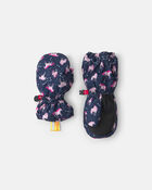 Toddler Girl Kombi Bear Paw Mitt - Print, image 2 of 2 slides