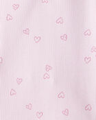 Toddler Girl 2-Pack Heart Print Cotton Long-Sleeve Top - Green/Pink, image 2 of 4 slides