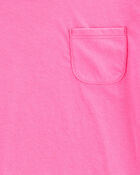 Kid Solid Short-Sleeve Fashion Top - Pink, image 2 of 3 slides