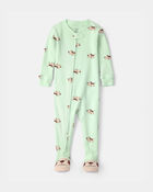 Baby Puppy 100% Cotton Snug Fit 1-Piece pyjama - Green, image 1 of 5 slides