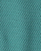 B&eacute;b&eacute; fille - Barboteuse en tricot de coton biologique, image 4 sur 4 diapositives