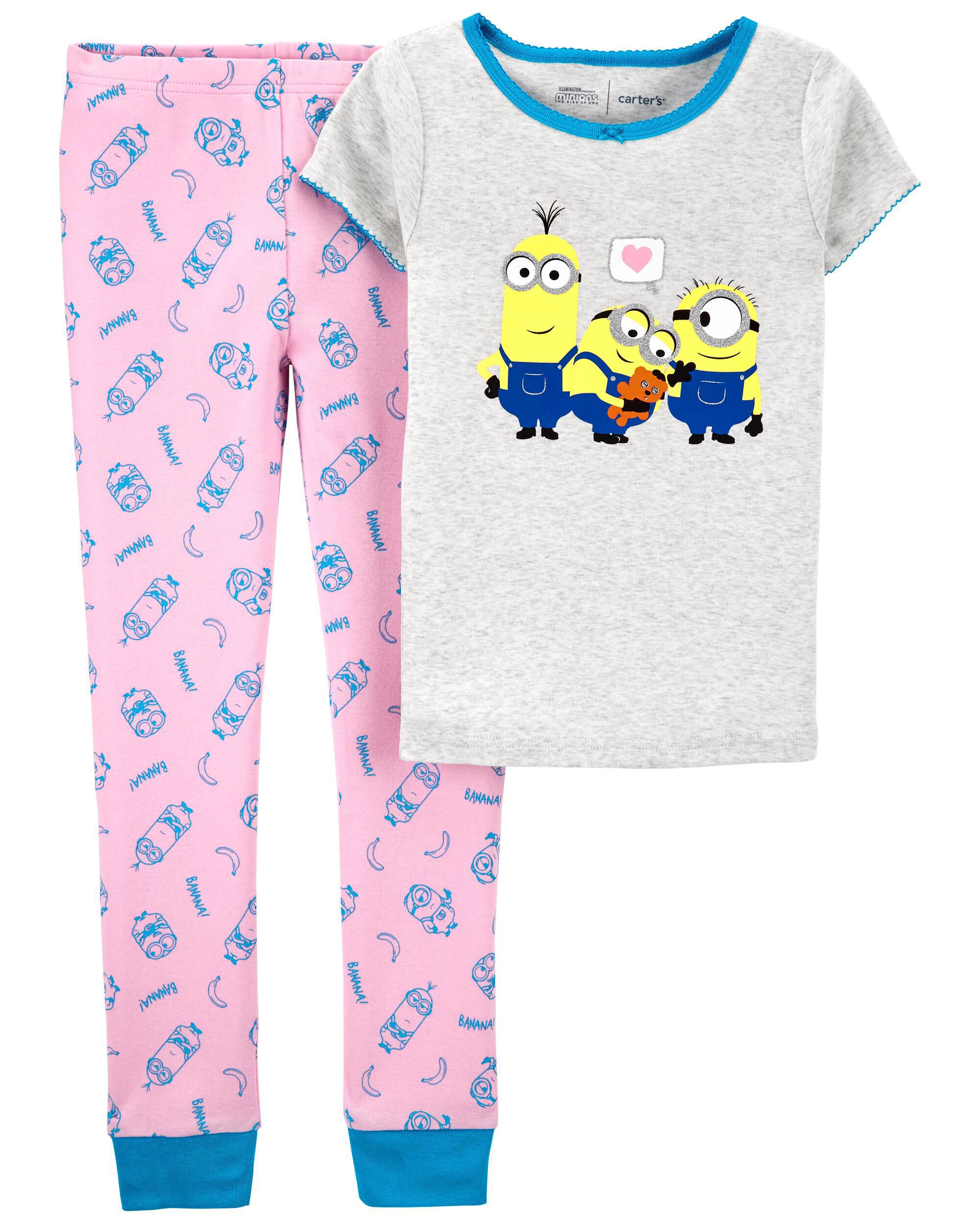 Girls minion pyjamas best sale